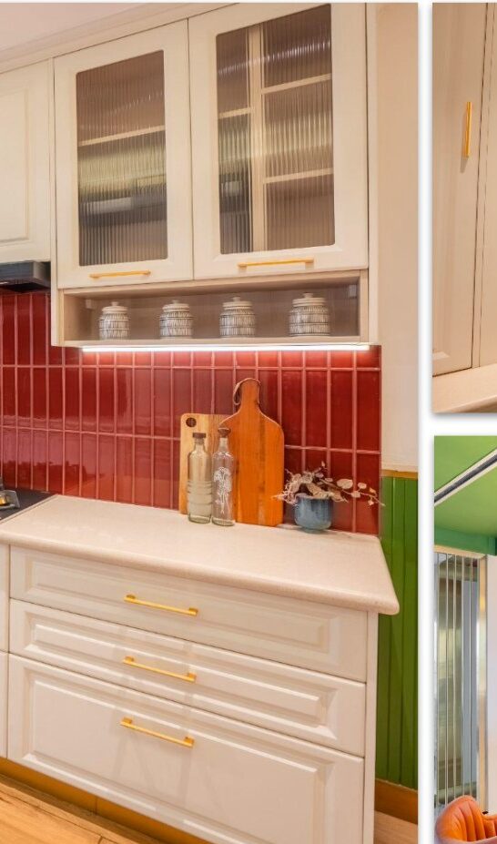 Red tile detail
